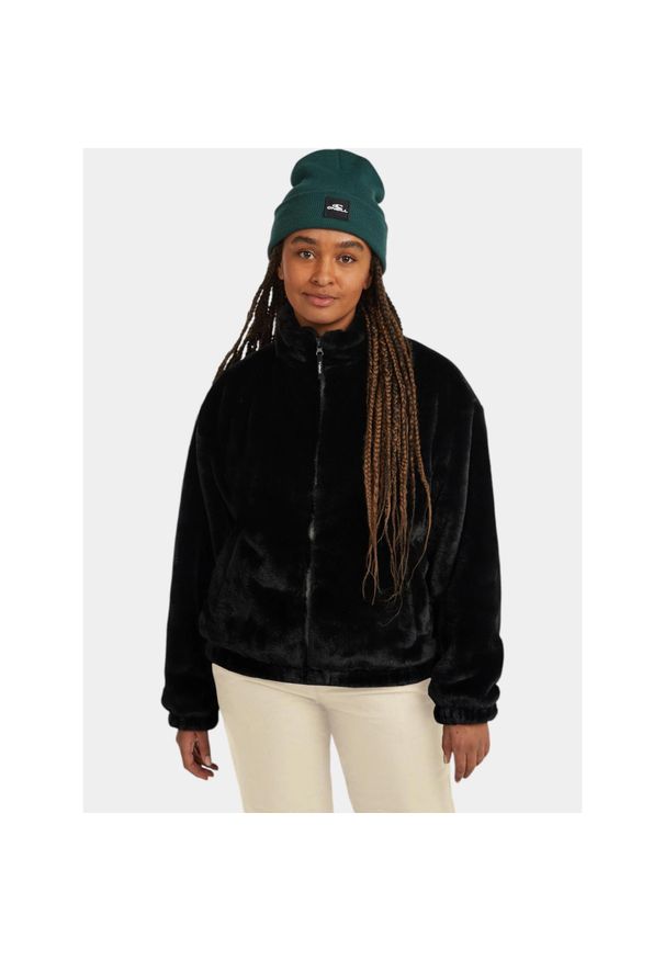 Sweter damski O'Neill FWC'Cruz Faux Fur. Kolor: czarny. Materiał: polar, futro. Sport: turystyka piesza