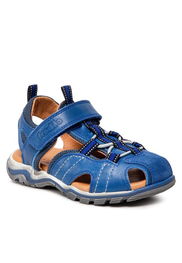 Sandały Froddo G3150214-1 Blue Electric. Kolor: niebieski. Materiał: skóra