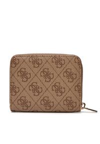 Guess Mały Portfel Damski SWSG85 00137 Beżowy. Kolor: beżowy. Materiał: skóra