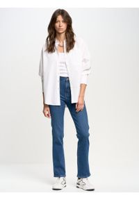 Big-Star - Spodnie jeans damskie Winona 535. Okazja: na co dzień. Kolor: niebieski. Styl: retro, vintage, casual, elegancki, klasyczny #5