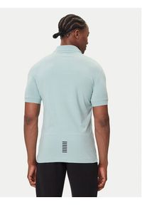 EA7 Emporio Armani Polo 8NPF14 PJVQZ U9066 Niebieski Regular Fit. Typ kołnierza: polo. Kolor: niebieski. Materiał: bawełna #3