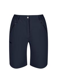 Regatta - Spodenki damskie Xert. Kolor: niebieski, czerwony, wielokolorowy. Materiał: poliester, elastan. Sport: fitness, turystyka piesza #1