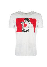 Pepe Jeans T-shirt "Gillian" | PM506939 | Gillian | Mężczyzna | Biały. Kolor: biały. Materiał: bawełna. Wzór: kolorowy, nadruk