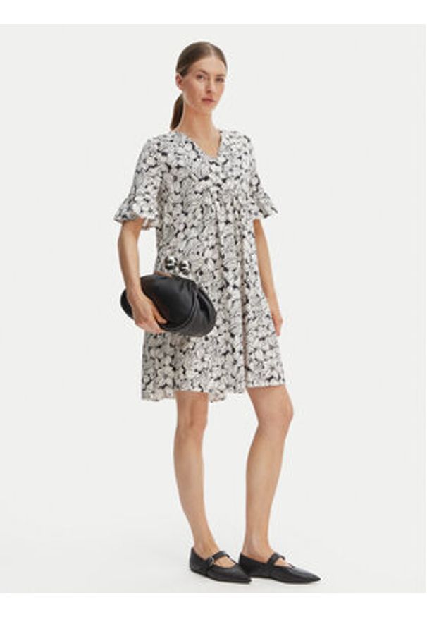 Weekend Max Mara Sukienka codzienna Fuoco 2615621072 Beżowy Regular Fit. Okazja: na co dzień. Kolor: beżowy. Materiał: bawełna. Typ sukienki: proste. Styl: casual