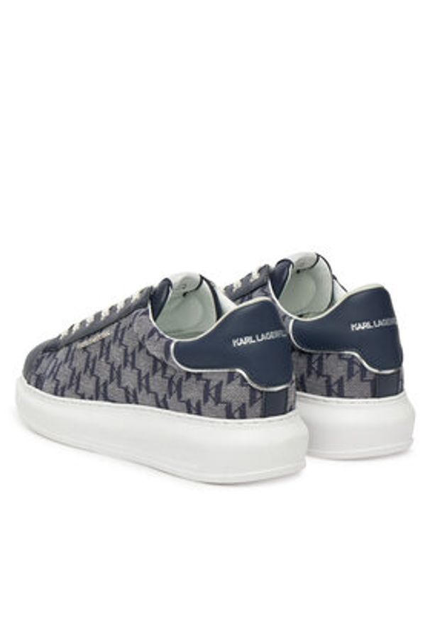 Karl Lagerfeld - KARL LAGERFELD Sneakersy KL52565 Granatowy. Kolor: niebieski. Materiał: materiał