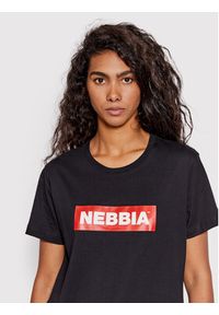 NEBBIA T-Shirt 592 Czarny Regular Fit. Kolor: czarny. Materiał: bawełna