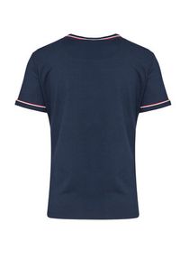 Lacoste T-Shirt TF5289 Granatowy Slim Fit. Kolor: niebieski. Materiał: bawełna