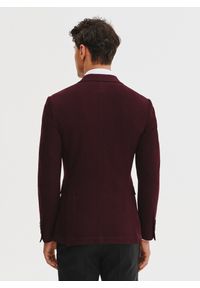 Pako Lorente - PAKO LORENTE – Dzianinowa marynarka w kolorze bordowym. Kolor: czerwony, beżowy. Materiał: dzianina. Sezon: wiosna #5