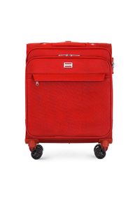 Wittchen - Mała walizka miękka jednokolorowa czerwona. Kolor: czerwony. Materiał: poliester