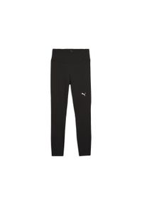 Puma - Damskie legginsy TAD ESSENTIALS PUMA Black. Stan: podwyższony. Kolor: czarny, wielokolorowy. Sport: fitness