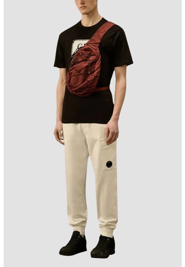 C.P. Company - C.P. COMPANY Czarny męski t-shirt, Rozmiar L. Kolor: czarny