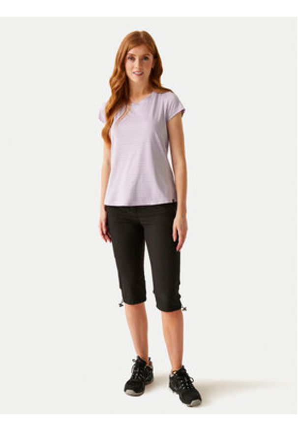 Regatta T-Shirt Limonite VII RWT306 Fioletowy Regular Fit. Kolor: fioletowy. Materiał: syntetyk