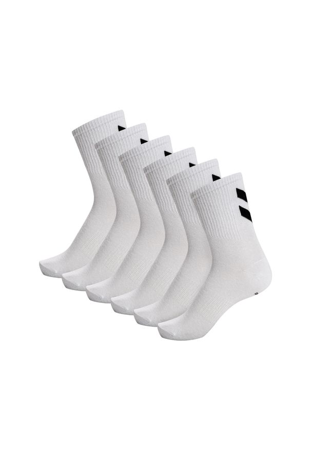 Skarpetki damskie Hummel hmlchevron (x6). Kolor: biały. Sport: piłka nożna