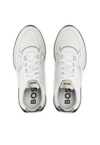 BOSS - Boss Sneakersy Jonah Runn 50493231 Biały. Kolor: biały. Materiał: skóra