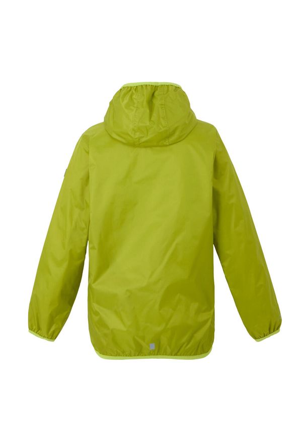 Regatta - Dziecięca Kurtka Przeciwdeszczowa Lever II. Kolor: zielony. Styl: sportowy. Sport: turystyka piesza