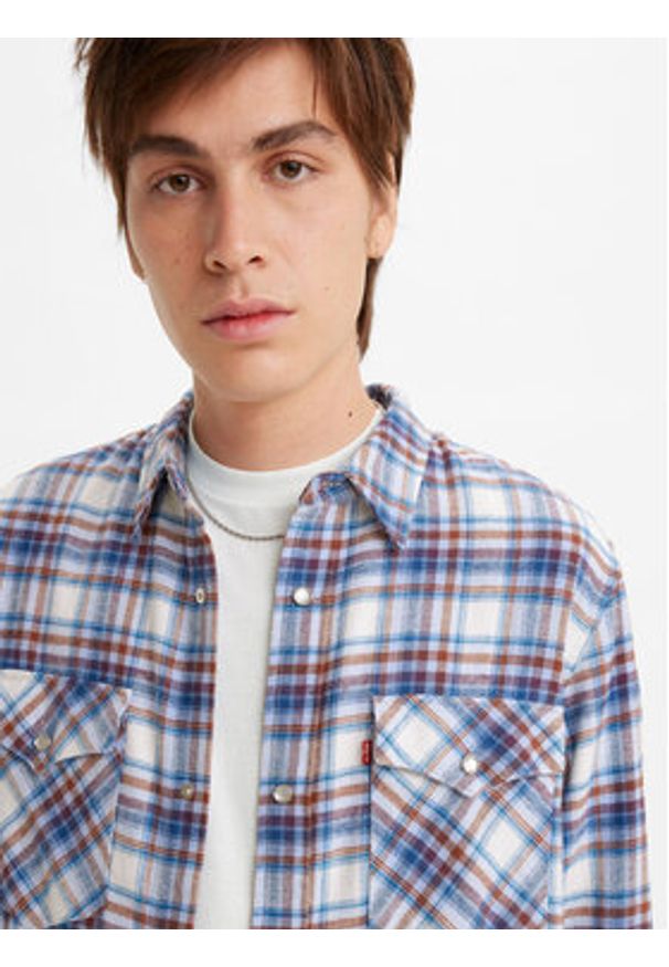 Levi's® Koszula Western A19190022 Biały Loose Fit. Kolor: biały. Materiał: bawełna
