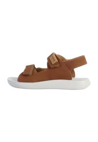 Geox - Sandały GEOX J SANDAL LIGHTFLOPPY Brązowy. Kolor: brązowy. Materiał: syntetyk, skóra. Sezon: lato