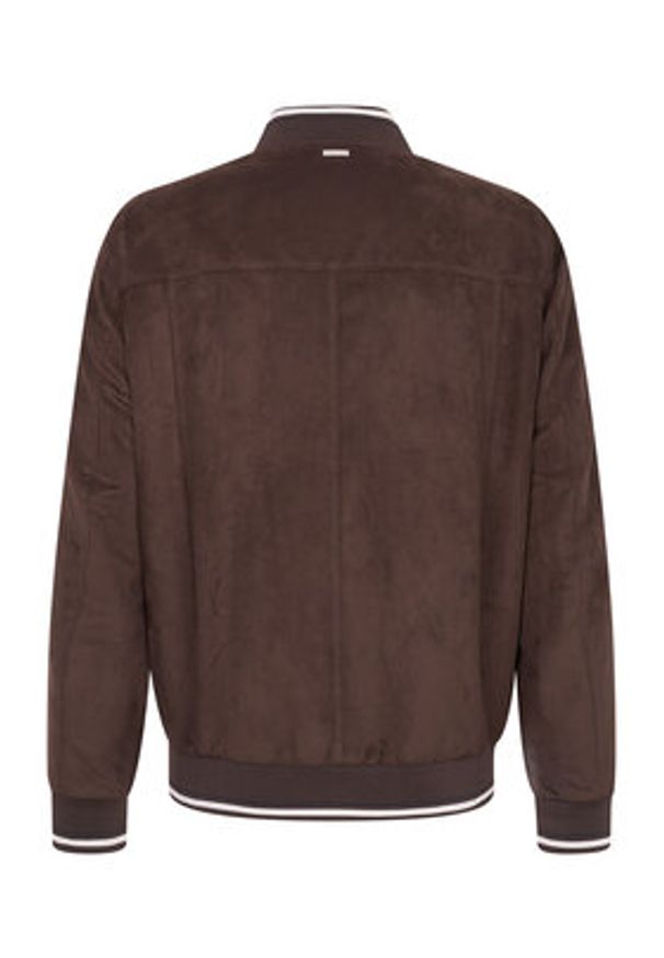 Bugatti Bluza 777300-71018 S Brązowy Regular Fit. Kolor: brązowy. Materiał: syntetyk