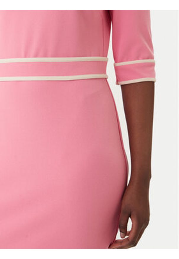 Rinascimento Sukienka koktajlowa CFC0127991003 Różowy Slim Fit. Kolor: różowy. Materiał: syntetyk. Styl: wizytowy