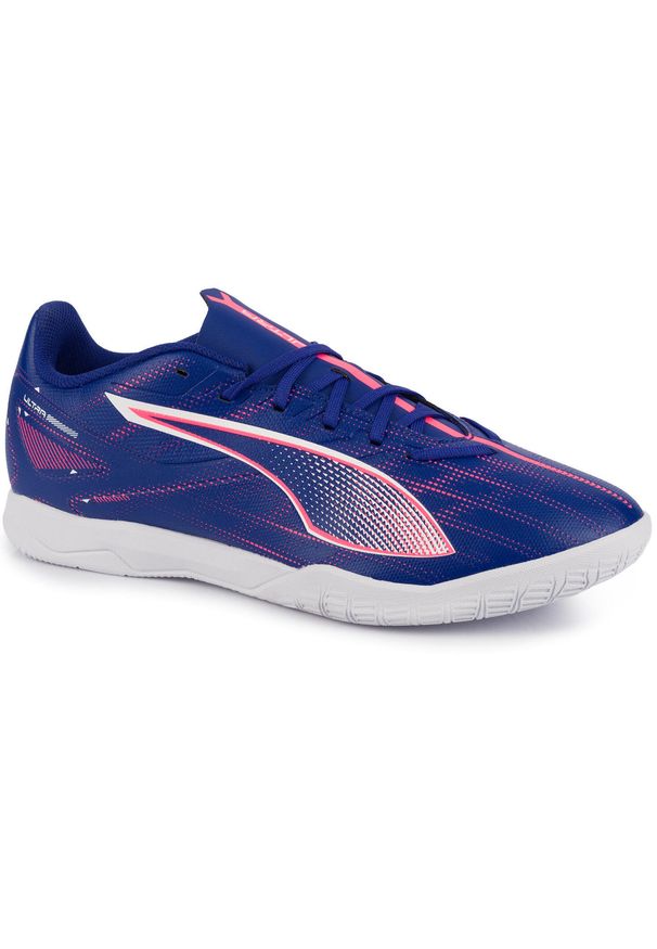 Buty Halowe Halówki Sportowe Piłkarskie Puma Ultra 5 Play It. Kolor: wielokolorowy, fioletowy, biały, różowy. Sport: piłka nożna