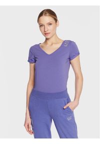 T-Shirt EA7 Emporio Armani. Kolor: fioletowy #1