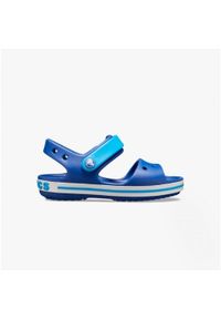 Sandały chłopięce Crocs CROCBAND. Kolor: niebieski, wielokolorowy, biały. Styl: sportowy