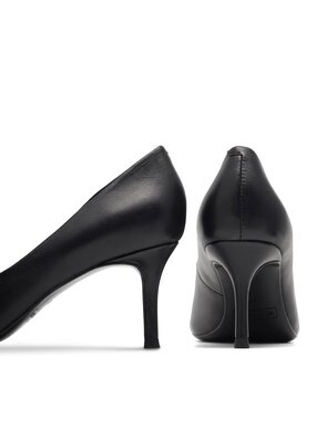 Gino Rossi - GINO ROSSI Czółenka V255-03 Czarny. Kolor: czarny. Materiał: skóra. Obcas: na szpilce