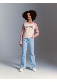 Reserved - Koszulka z nadrukiem - różowy. Kolor: różowy. Materiał: bawełna. Wzór: nadruk