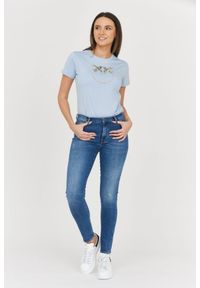 7 FOR ALL MANKIND Jeansy z przetarciami HW SKINNY SLIM ILLUSION Outline. Kolor: niebieski #5