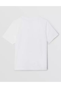 BURBERRY CHILDREN - Biały t-shirt z kolorowym nadrukiem 3-14 lat. Kolor: biały. Materiał: bawełna. Wzór: kolorowy, nadruk. Sezon: lato #4