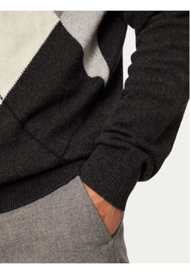 Pierre Cardin Sweter C5 51150/5079/1006 Szary Regular Fit. Kolor: szary. Materiał: wełna, bawełna