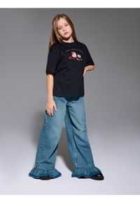 Sinsay - Bawełniana koszulka z nadrukiem Pusheen the Cat - czarny. Kolor: czarny. Materiał: bawełna. Wzór: nadruk #1