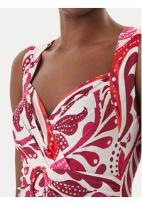 Morgan Sukienka letnia 261-RANNIE Różowy Regular Fit. Kolor: różowy. Materiał: syntetyk. Sezon: lato #5
