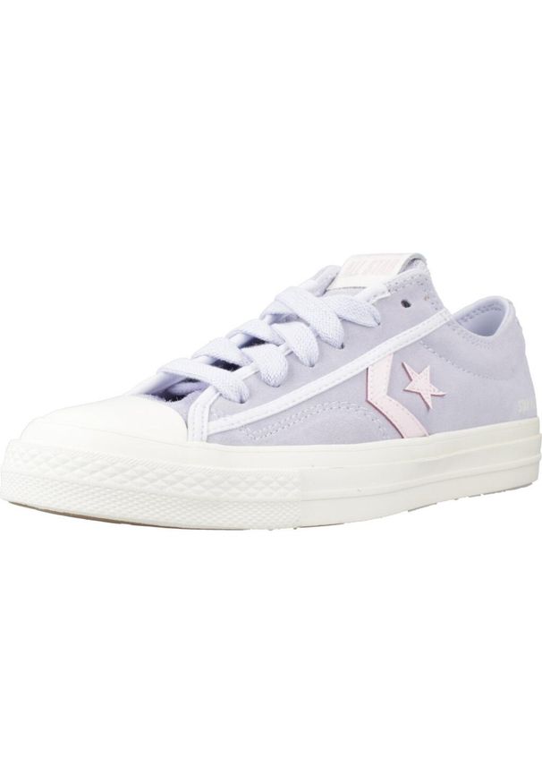 Tenisówki Converse Model Star Player 76 Suede Kolor Fioletowy. Kolor: fioletowy. Materiał: tkanina