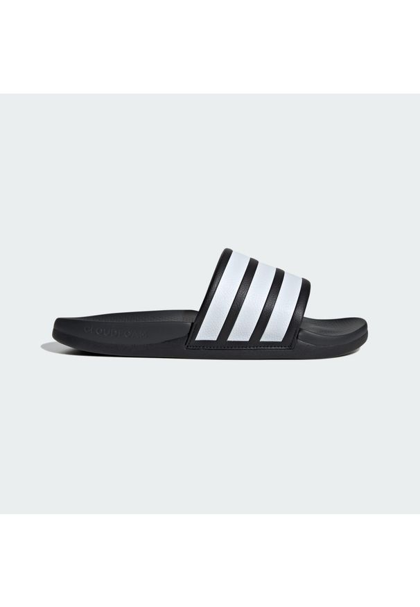 Adidas - Klapki Adilette Comfort 2.0. Kolor: szary, czarny, wielokolorowy, biały. Styl: klasyczny, sportowy