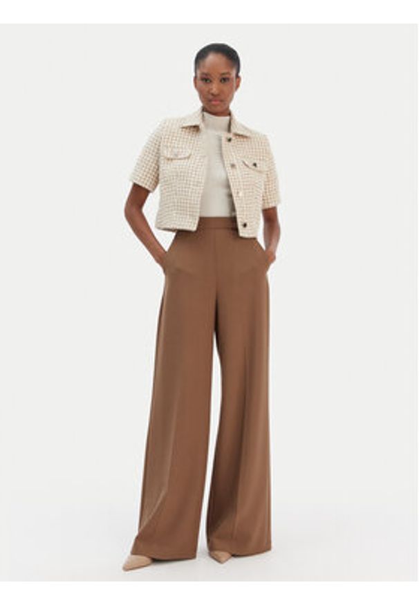 Morgan Bluzka 252-VENU.F Beżowy Regular Fit. Kolor: beżowy. Materiał: bawełna