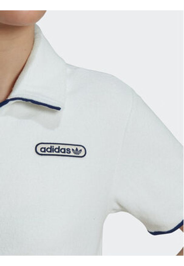 Adidas - adidas Kombinezon Towel-Terry HT5937 Biały Loose Fit. Kolor: biały. Materiał: syntetyk