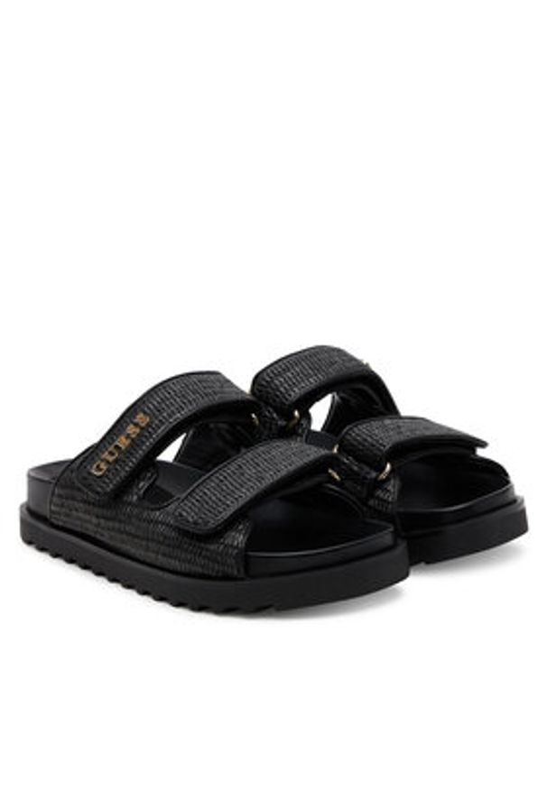 Guess Klapki Fadeliza FLJFDE FAP19 Czarny. Kolor: czarny