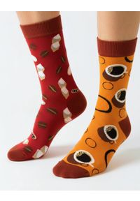 His Story - Skarpetki Bawełniane - Tematyczne - Barista, Kawa. Kolor: wielokolorowy. Materiał: elastan, bawełna, poliamid #4