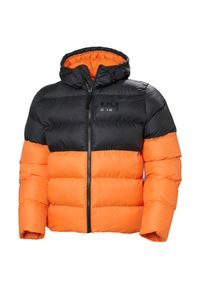 Kurtka puchowa Helly Hansen Active. Kolor: wielokolorowy, żółty, czarny, pomarańczowy. Materiał: puch. Sport: turystyka piesza