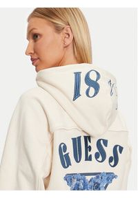 Guess Bluza W4BQ05 KBY51 Écru Regular Fit. Materiał: bawełna #4