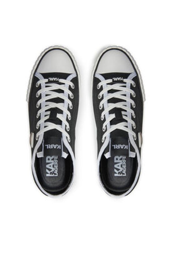 Karl Lagerfeld - KARL LAGERFELD Trampki KL60424 Czarny. Kolor: czarny. Materiał: materiał