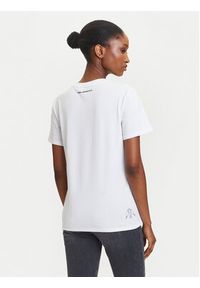 Karl Lagerfeld - KARL LAGERFELD T-Shirt A3W17099 Biały Regular Fit. Typ kołnierza: dekolt w karo. Kolor: biały. Materiał: bawełna #3
