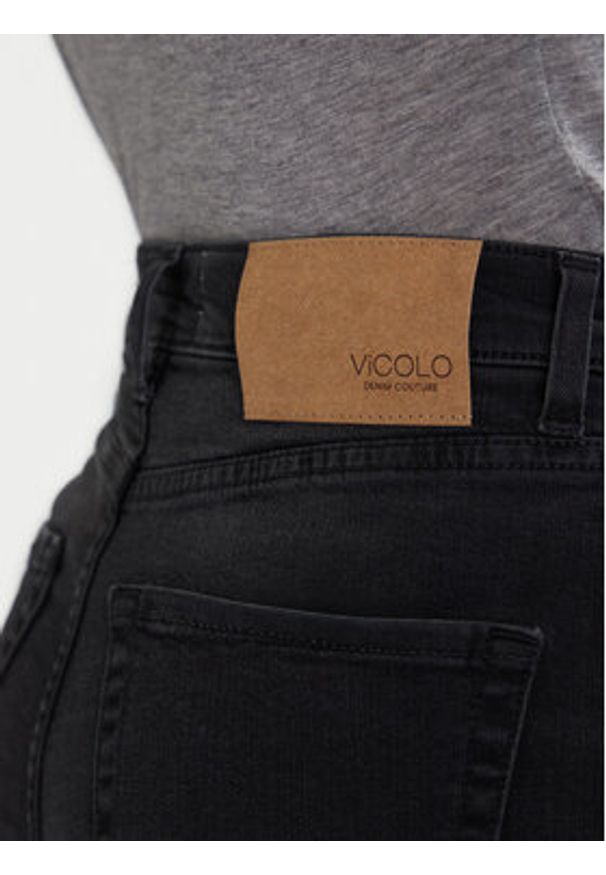 ViCOLO Jeansy DF5089 Szary Wide Leg. Kolor: szary