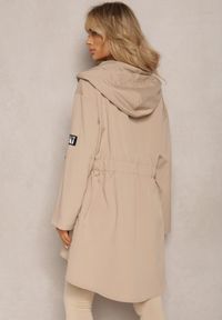Renee - Beżowa Kurtka Wiatrówka Oversize Palishe. Kolor: beżowy. Długość rękawa: długi rękaw. Długość: długie. Styl: elegancki #5