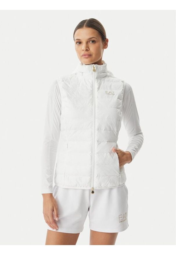 EA7 Emporio Armani Bezrękawnik 7W000472 AF12477 U0002 Biały Regular Fit. Kolor: biały. Materiał: syntetyk. Długość rękawa: bez rękawów