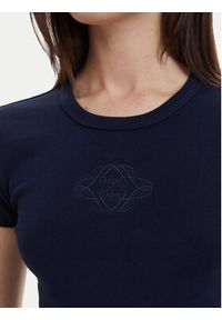 Hugo - HUGO T-Shirt Delanor 50570857 Niebieski Slim Fit. Kolor: niebieski. Materiał: bawełna #4