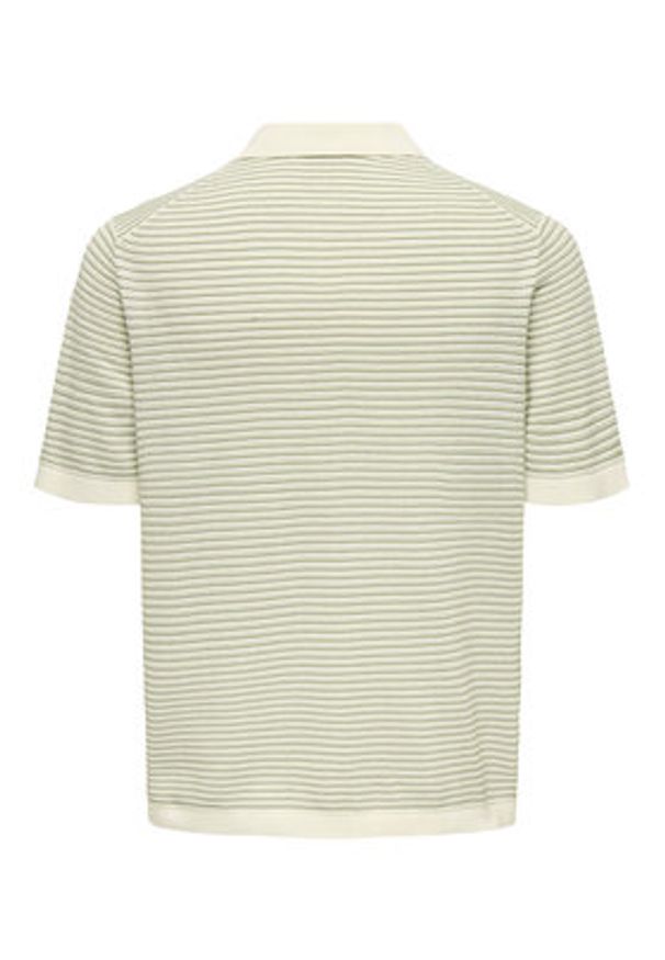 Only & Sons Polo Kian 22033457 Beżowy Relaxed Fit. Typ kołnierza: polo. Kolor: beżowy. Materiał: bawełna