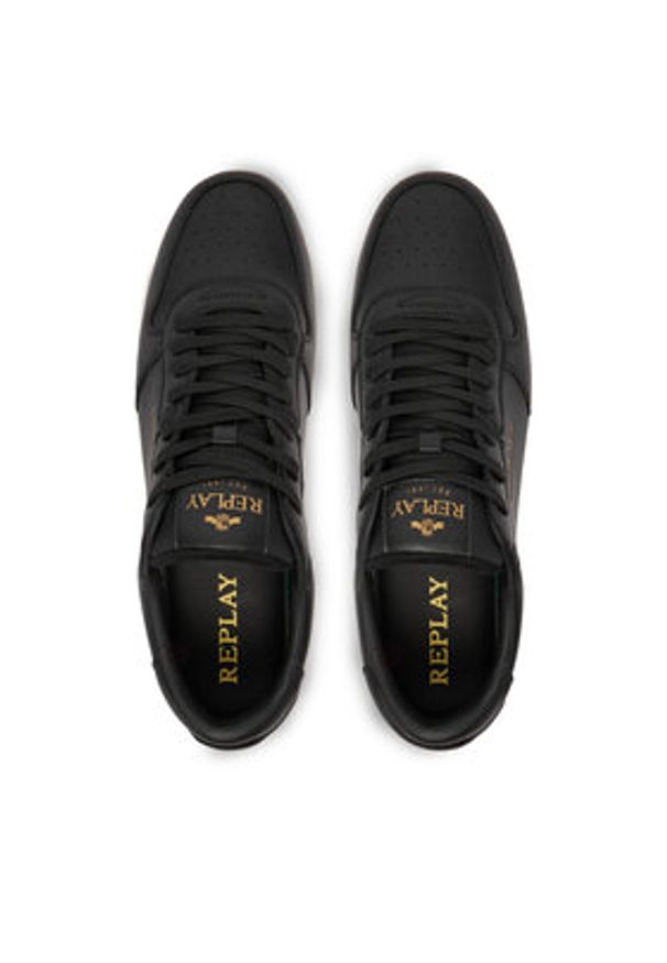 Replay - REPLAY Sneakersy GMZ7P .000.C0007L Czarny. Kolor: czarny. Materiał: skóra