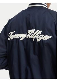 TOMMY HILFIGER - Tommy Hilfiger Kurtka bomber Logo Appliqué WW0WW48618 Granatowy Regular Fit. Kolor: niebieski. Materiał: syntetyk #2